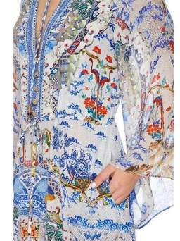 Camilla Geisha gateways drawstring button up dress size 14