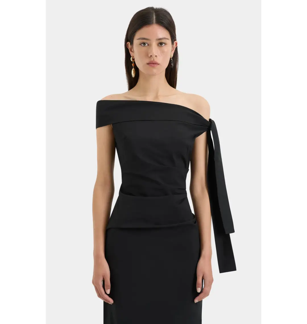 Sir the Label Dahlia Gown in Black Size 2 / AU 10 for rent on The Volte - main image