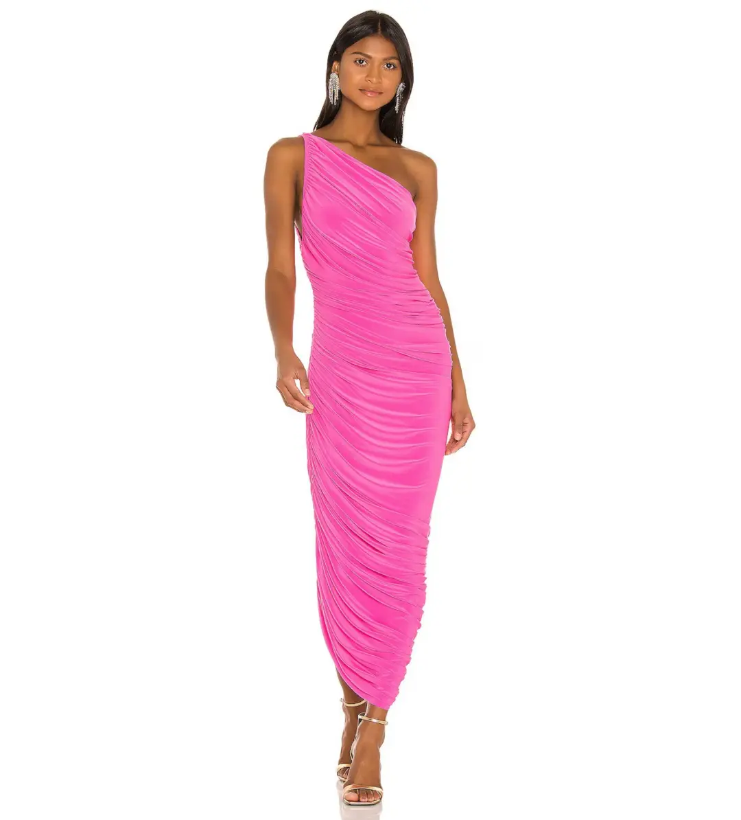 Norma Kamali Diana Gown in Orchid Pink Size M/Au 10 for rent on The Volte - main image