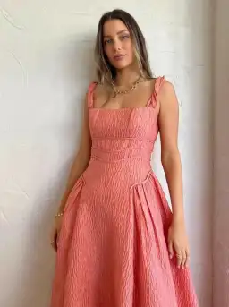 Rachel Gilbert Sophy Strap Dress in Pink Size 8 for rent on The Volte - image 3