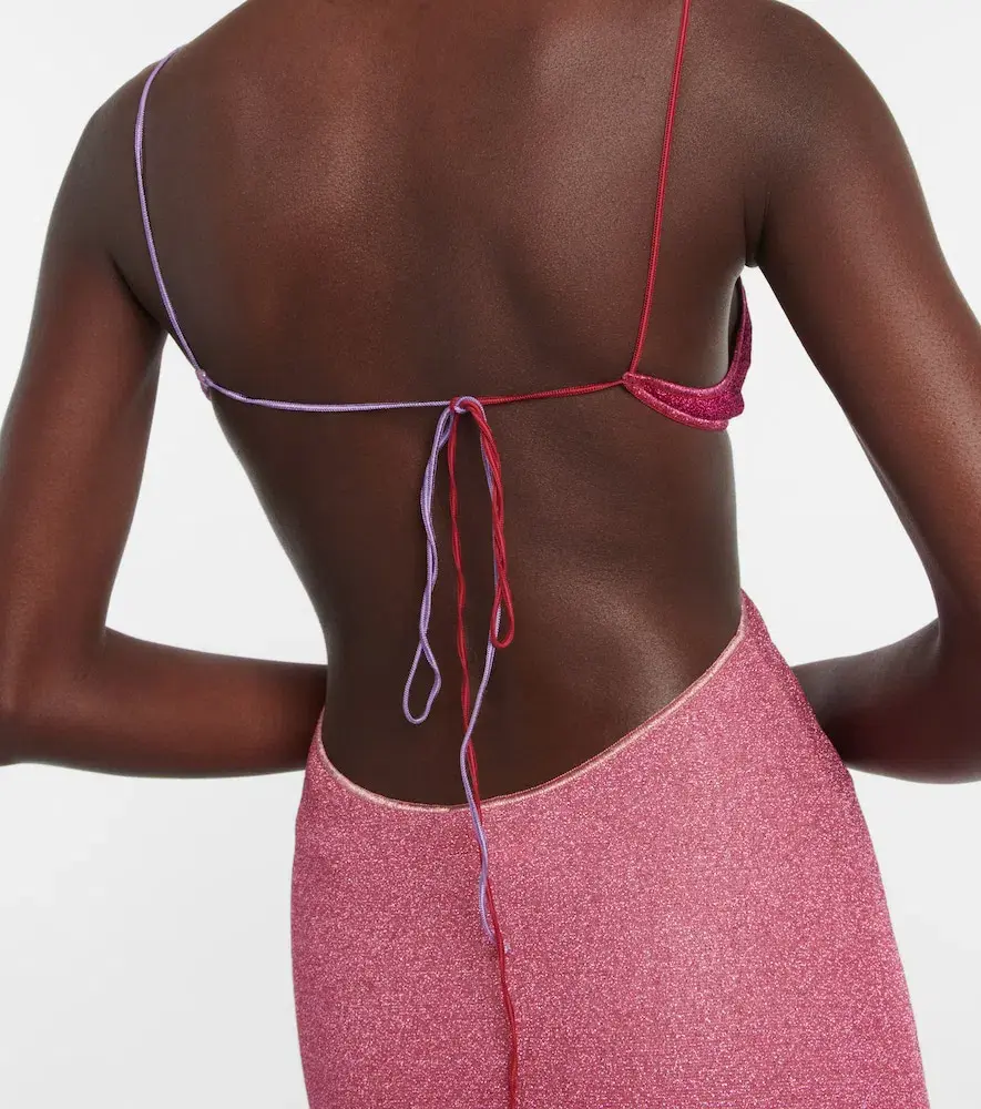 Oséree Cutout Midi Dress Pink Size S / AU 8 for rent on The Volte - main image