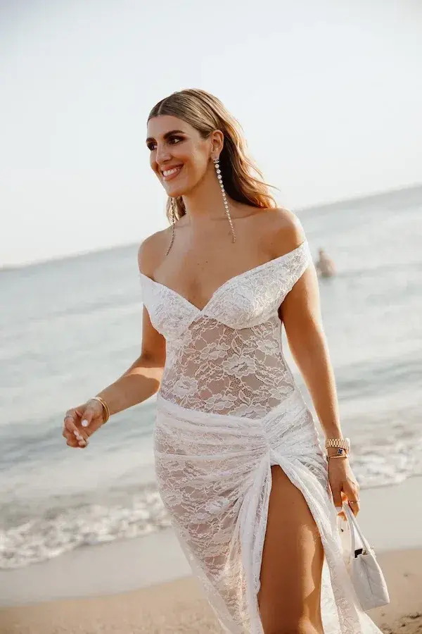 Natalie Rolt Aubrey Dress White Size 1 / AU 6-8 for rent on The Volte - main image