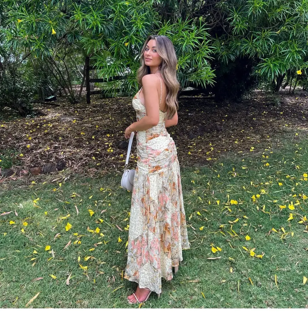 Issy Patchwork Dress Floral Size AU 6 for rent on The Volte - main image