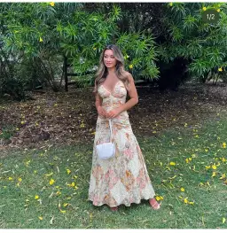 Issy Patchwork Dress Floral Size AU 6 for rent on The Volte - image 4