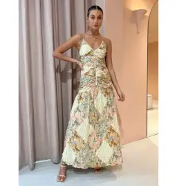 Issy Patchwork Dress Floral Size AU 6 for rent on The Volte - image 1