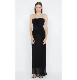 Bec & Bridge Maresca Strapless Dress Black Size AU 8 for rent on The Volte - image 1