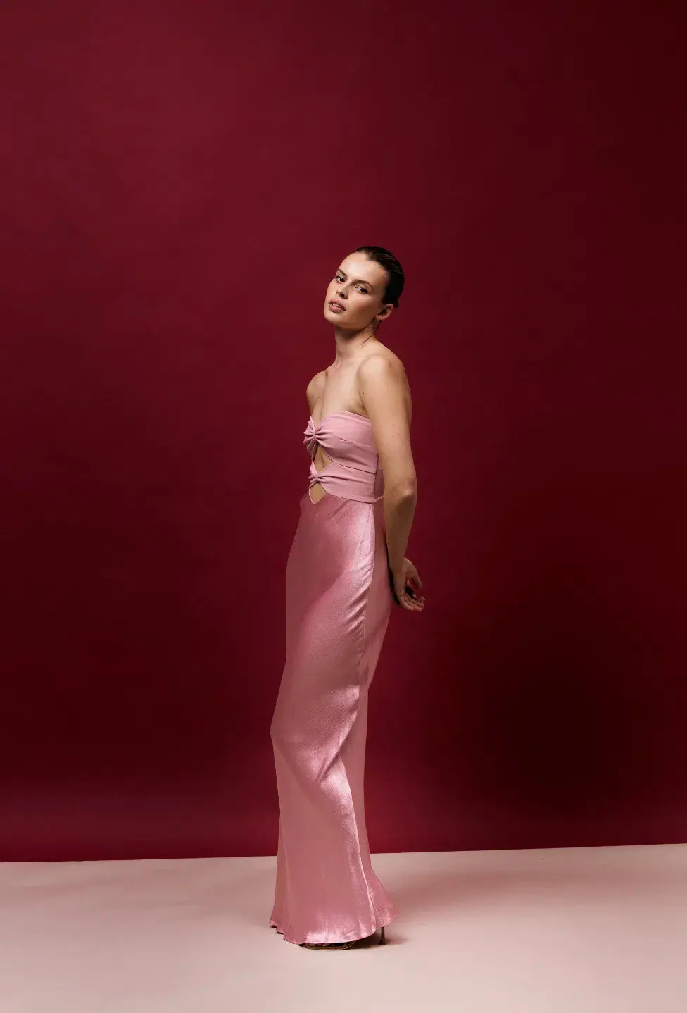 Bec & Bridge Halle Strapless Dress in Dusty Pink Size 6 - Image 1