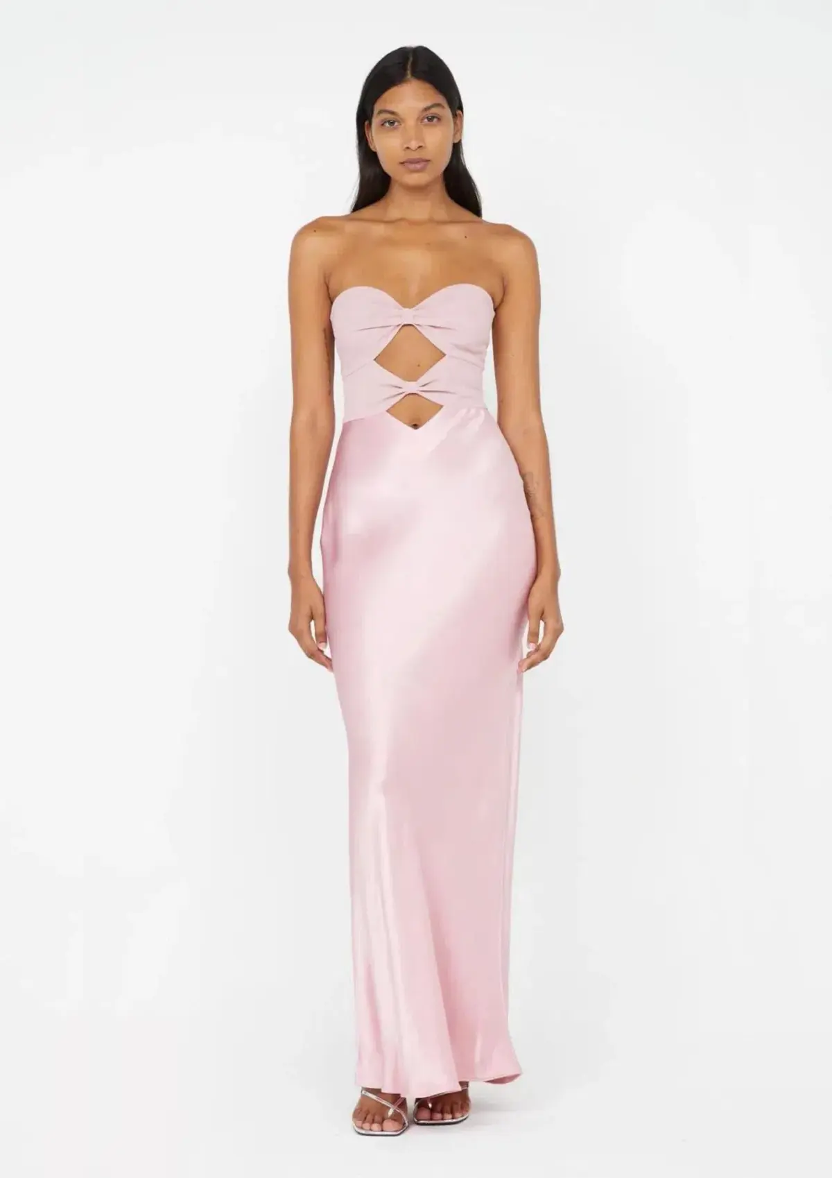 Bec & Bridge Halle Strapless Dress in Dusty Pink Size 6 - Image 2