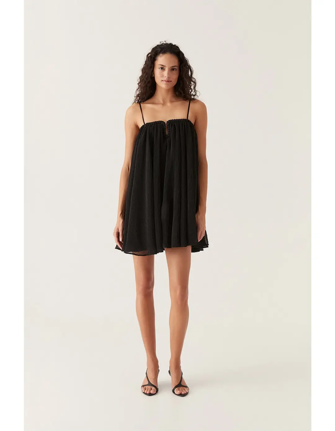 Aje Filigree Sweetheart Mini Dress Black Size 8 for rent on The Volte - main image