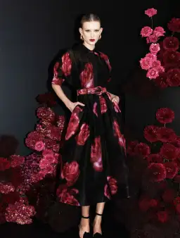 Rebecca Vallance Rosina Midi Dress Floral Size 18 for rent on The Volte - image 1