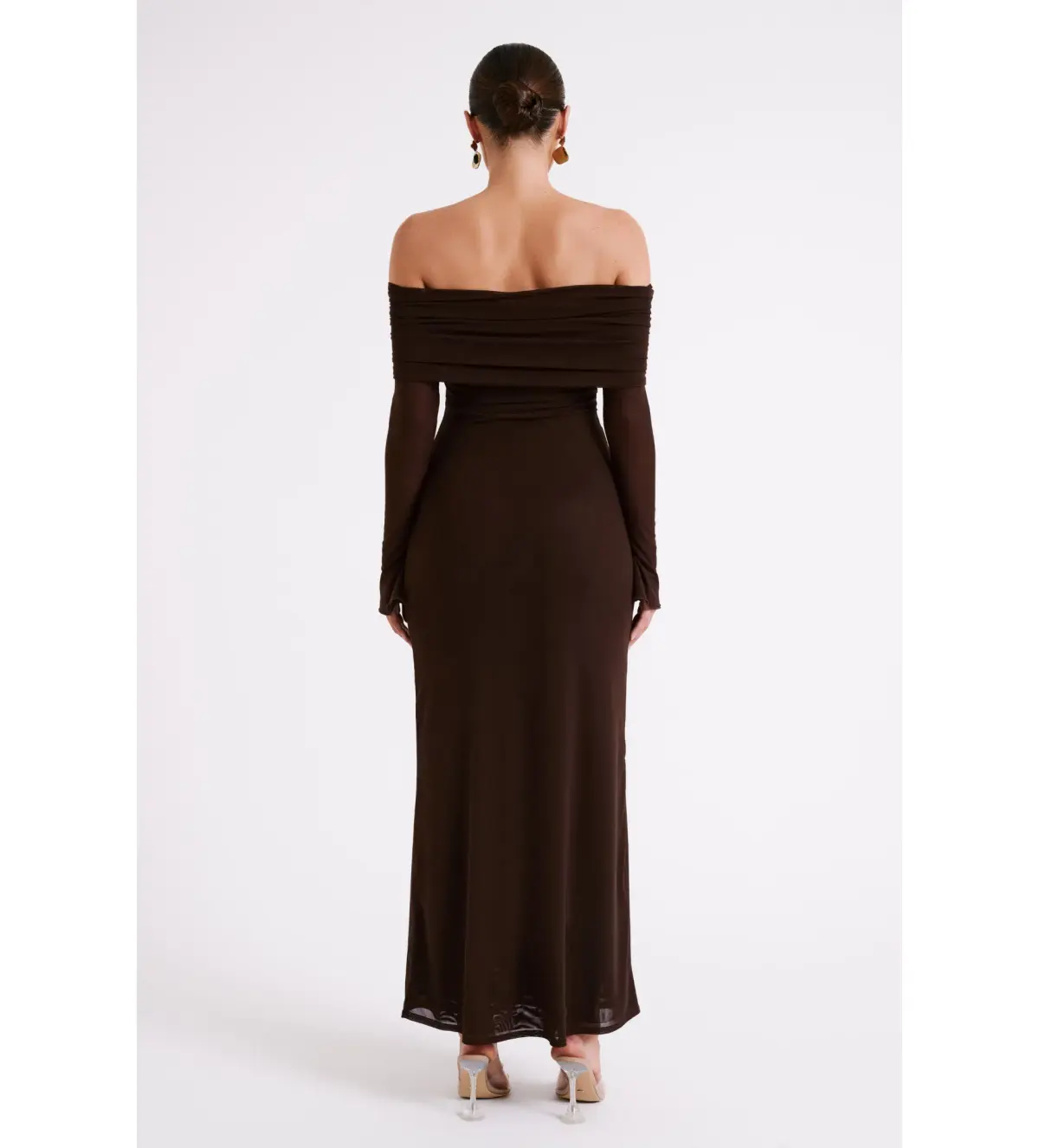 Meshki Josie Maxi Dress Dark Brown Size Small /AU 8 - Image 2