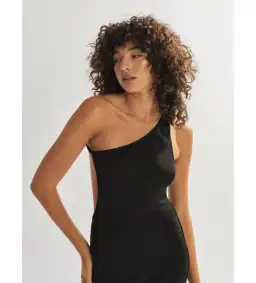 One Mile The Label Katie One Shoulder Dress Black Size 6 for rent on The Volte - image 2