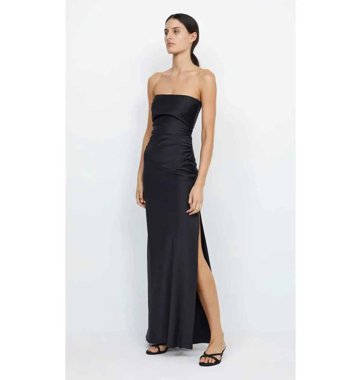Bec & Bridge Eternity Strapless Maxi Dress Black Size AU 10 - Image 4