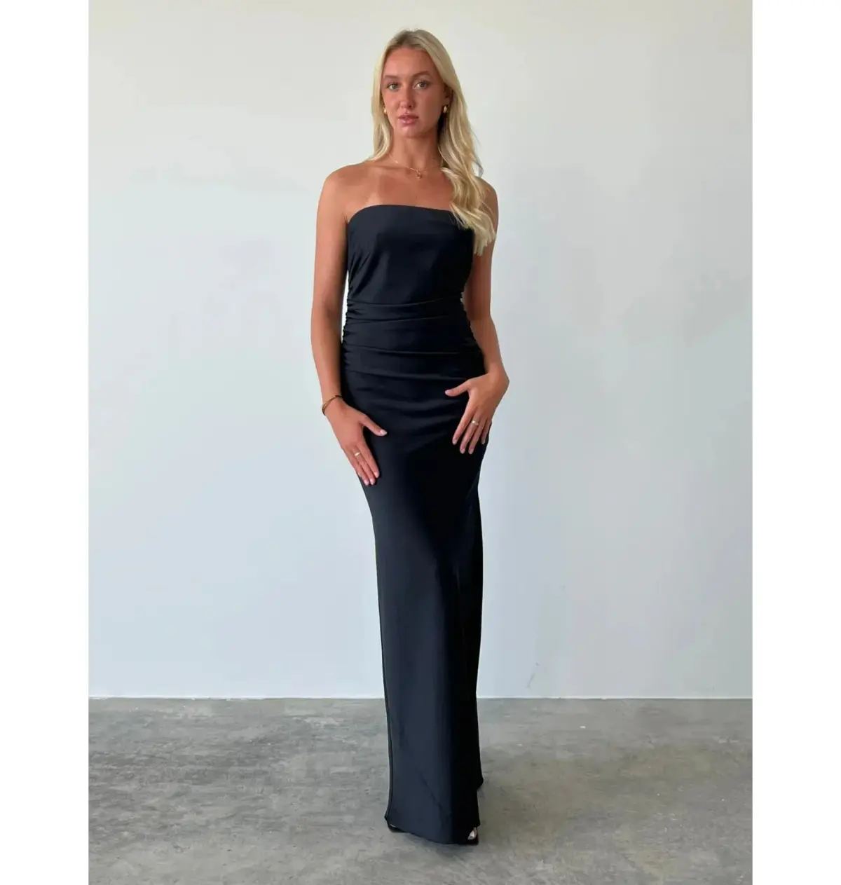 Bec & Bridge Eternity Strapless Maxi Dress Black Size AU 10 - Image 1