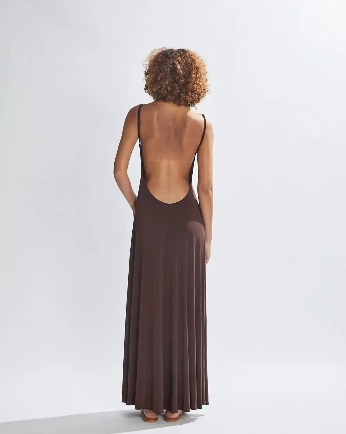 One Mile Sammy Maxi Dress in Brown Size AU 8 - Image 2