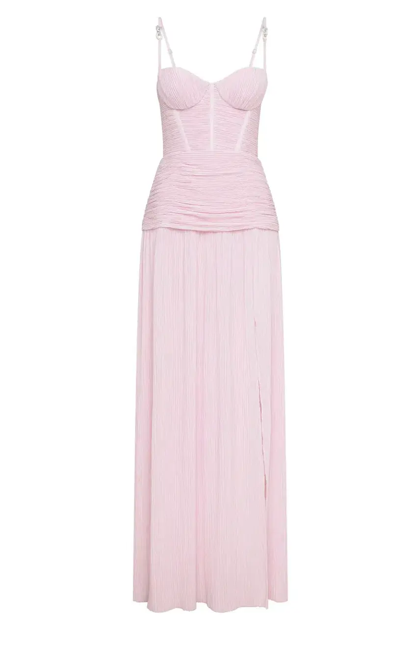 Manning Cartell Double Time Pleat Dress Hydrangea Pink Size 12 for rent on The Volte - main image