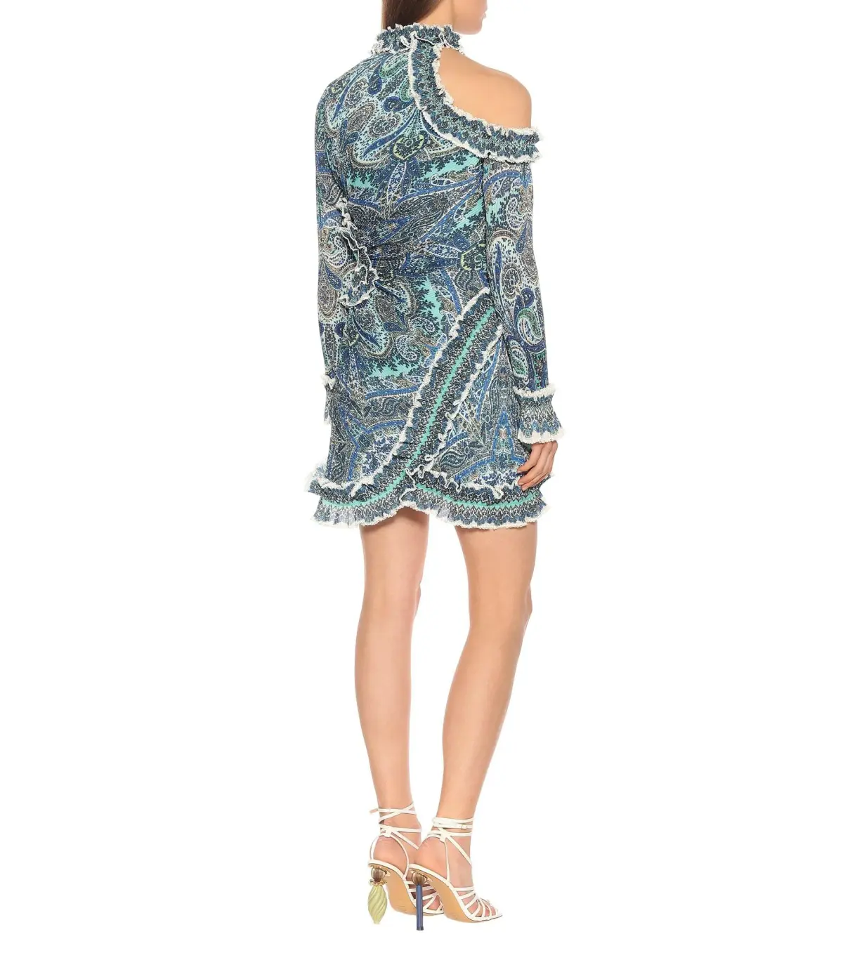 Zimmermann Moncur Asymmetric Mini Dress Print 0 - Image 2
