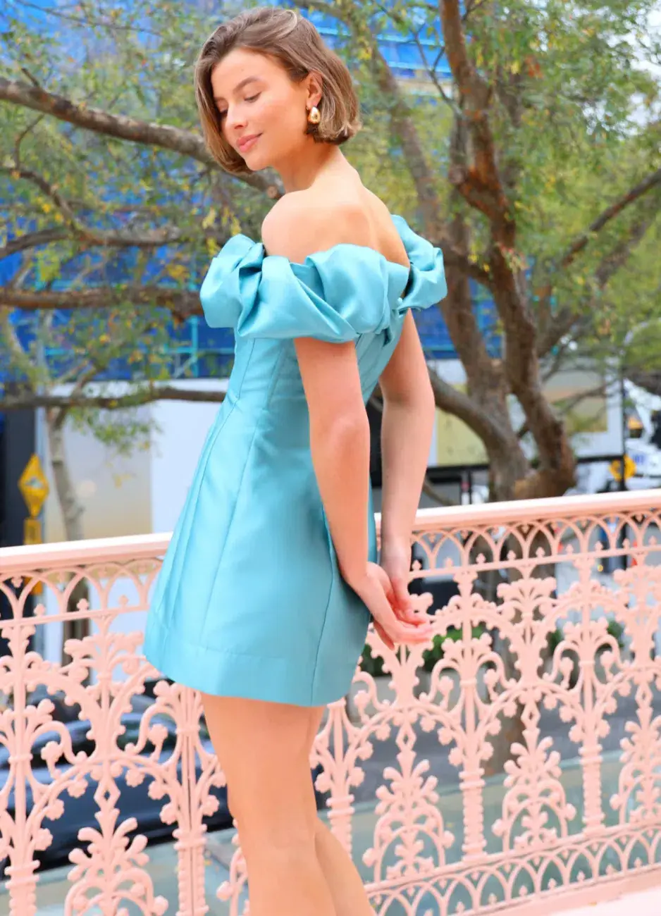 Alemais Regent Jade Mini Dress Floral Size 12 for rent on The Volte - main image