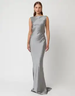 Effie Kats Karolina Gown Platinum Size 10 for rent on The Volte - image 1