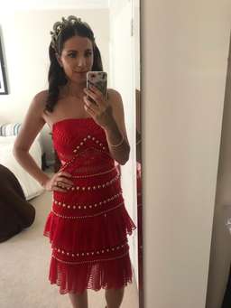 Thurley Heaven Dress red size 8 for rent on The Volte - image 3