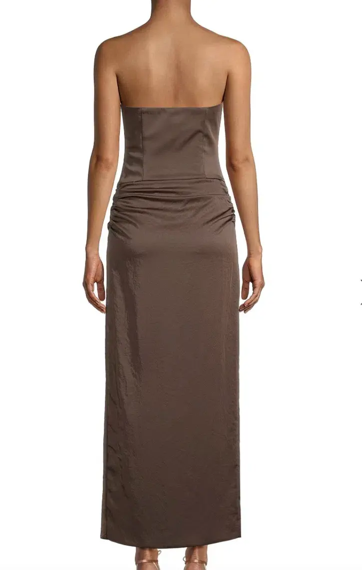Bec & Bridge Jones Strapless Maxi Dress Cocoa Size 6 for rent on The Volte - main image