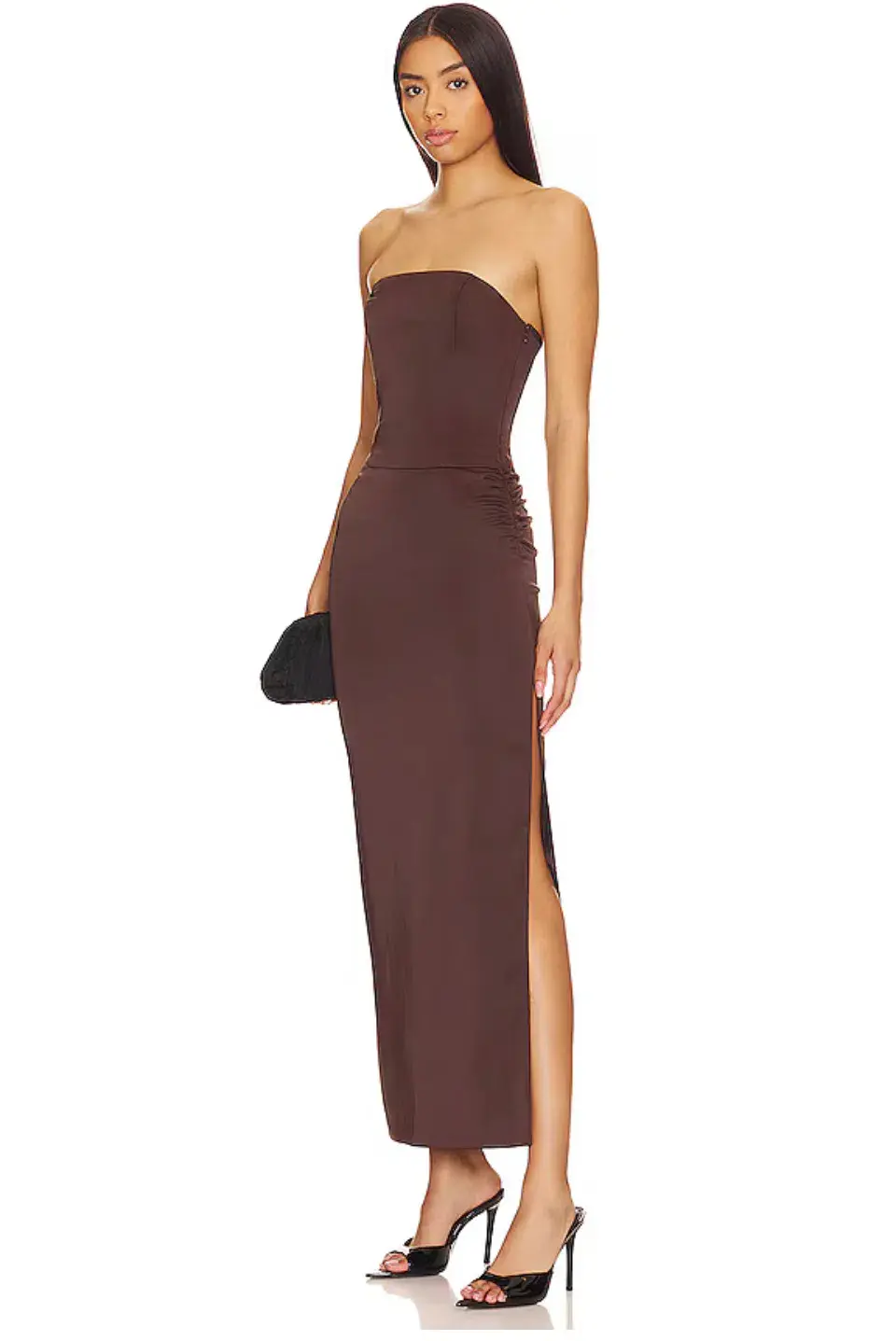 Bec & Bridge Jones Strapless Maxi Dress Cocoa Size 6 for rent on The Volte - main image