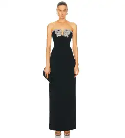 Rachel Gilbert Lukas Gown Black Size 1/Au 8 for rent on The Volte - image 1