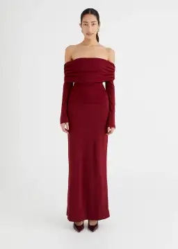 BENNI Lorena Maxi Dress Wine Size 8 for rent on The Volte - image 1