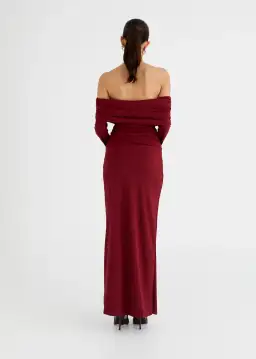 BENNI Lorena Maxi Dress Wine Size 8 for rent on The Volte - image 4