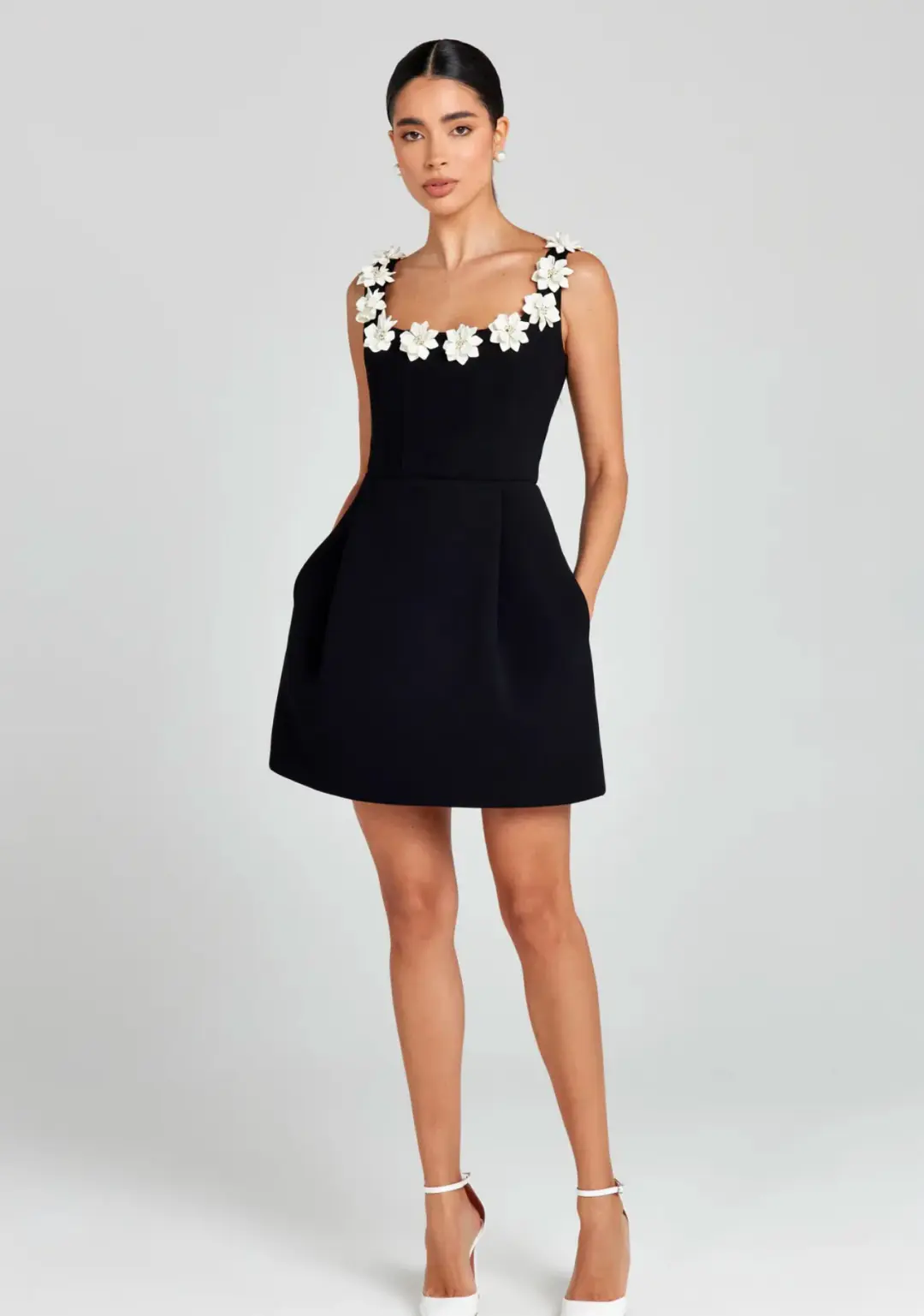 Nadine Merabi Cindy Monochrome Dress Size XS/Au 6 for rent on The Volte - main image