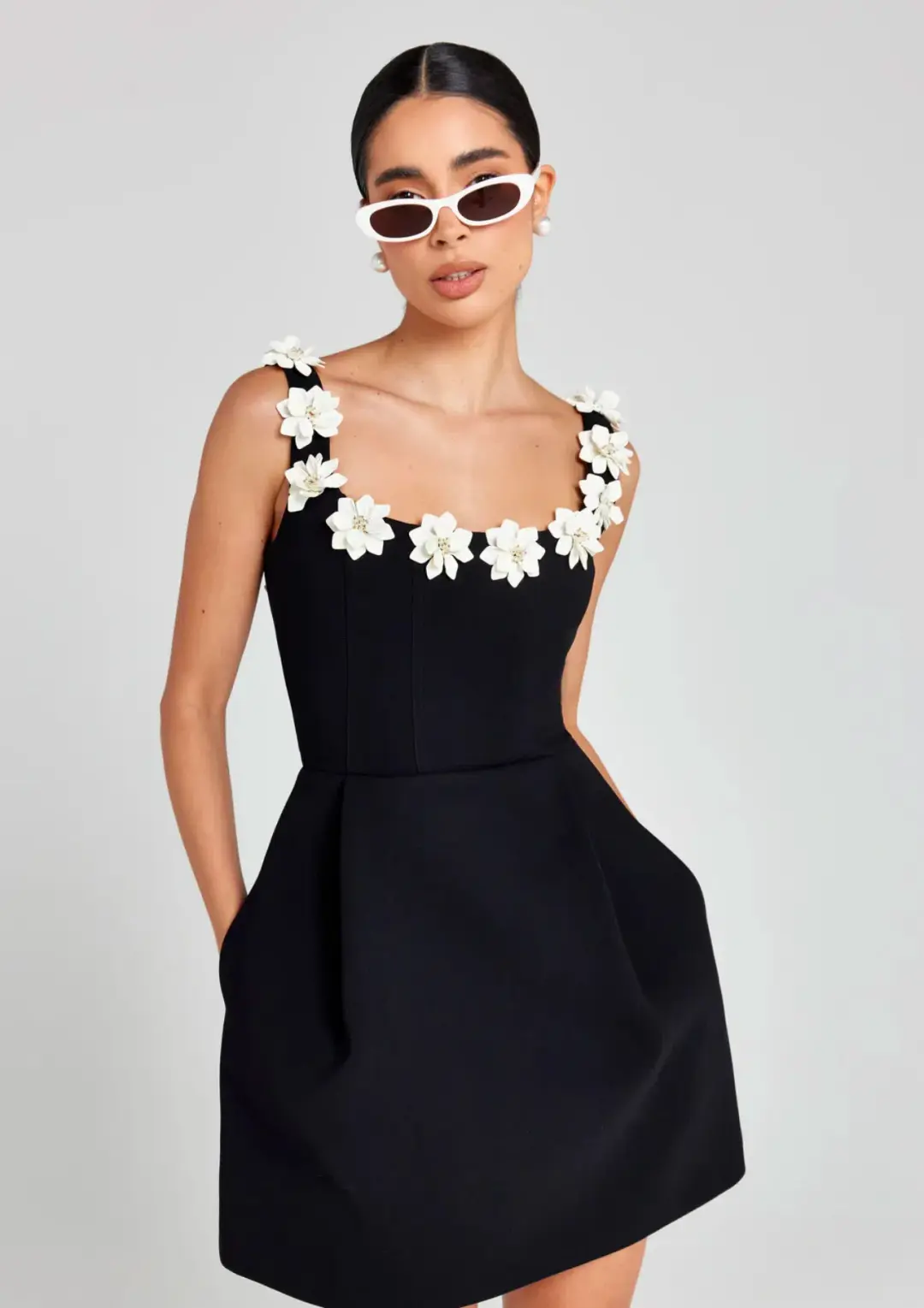 Nadine Merabi Cindy Monochrome Dress Size XS/Au 6 for rent on The Volte - main image