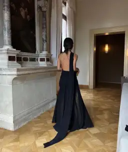 Effie Kats Venezia Gown Black Size M/Au 10 for rent on The Volte - image 3