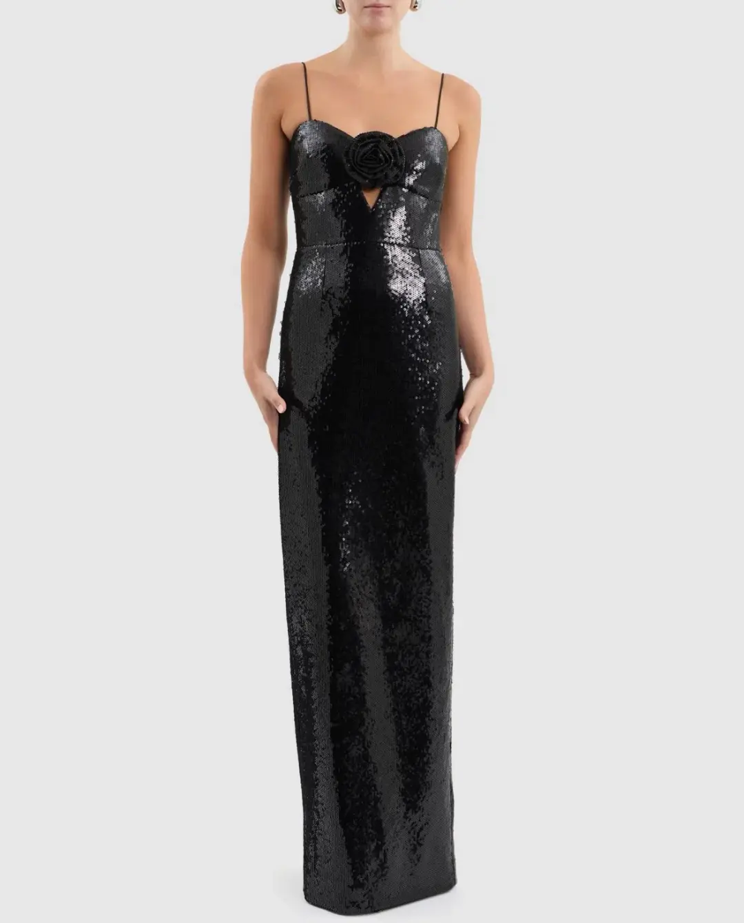 Rebecca Vallance Denise Gown Black Size 8 for rent on The Volte - main image