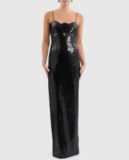 Rebecca Vallance Denise Gown Black Size 8 for rent on The Volte - image 2