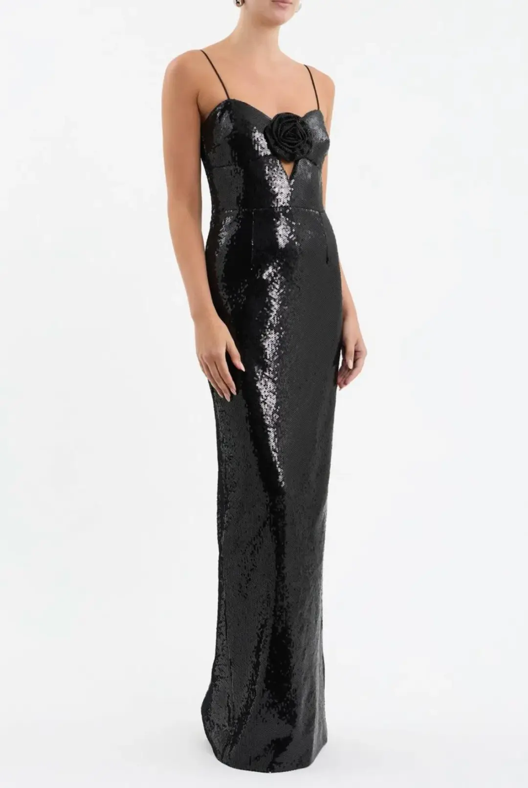 Rebecca Vallance Denise Gown Black Size 8 for rent on The Volte - main image