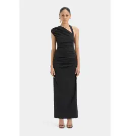 Sir the Label Giacomo Gathered Gown in Black Size Medium / AU 12 for rent on The Volte - image 1