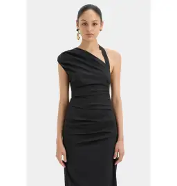 Sir the Label Giacomo Gathered Gown in Black Size Medium / AU 12 for rent on The Volte - image 2