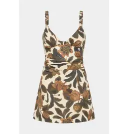 Sir the Label Primrose Ruched Mini Dress Ivory Tapestry Floral Size AU 8 for rent on The Volte - image 4