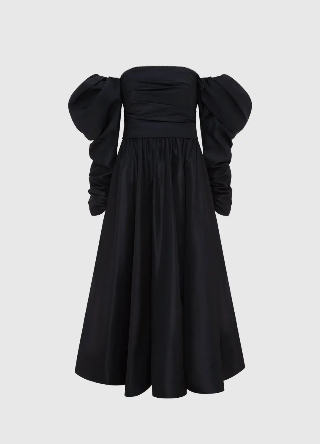 Leo Lin Madison Bustier Midi Dress Ebony Size 12 for rent on The Volte - main image