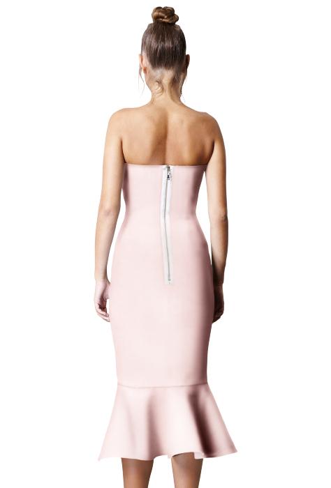 By Johnny Raffia Drop Flair Dress Pink Size 8 - Image 3