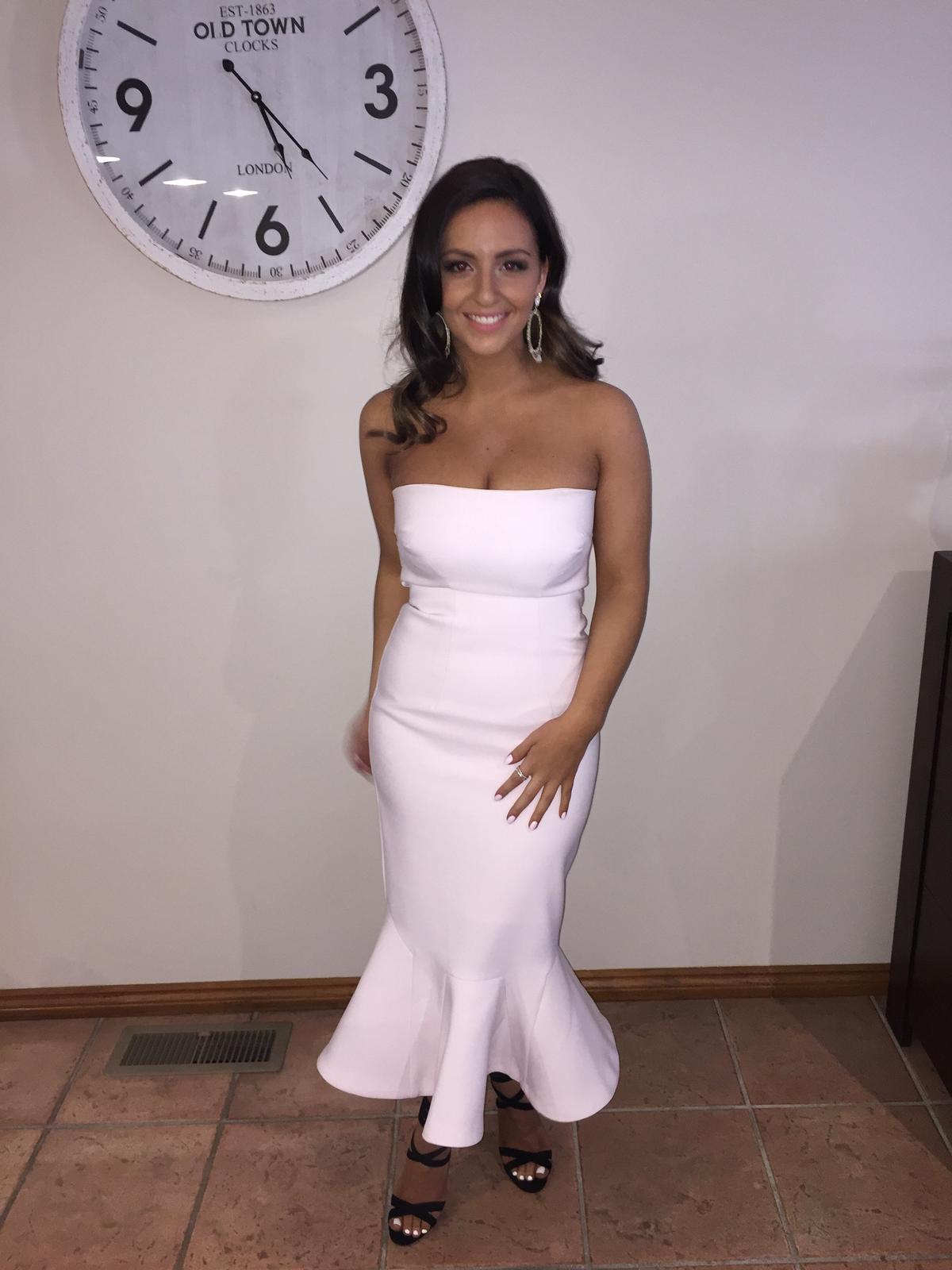 By Johnny Raffia Drop Flair Dress Pink Size 8 - Image 1