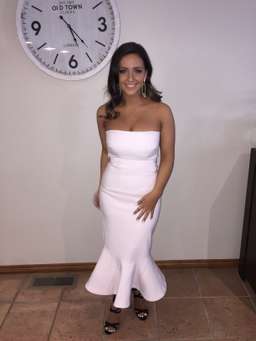 By Johnny Raffia Drop Flair Dress Pink Size 8