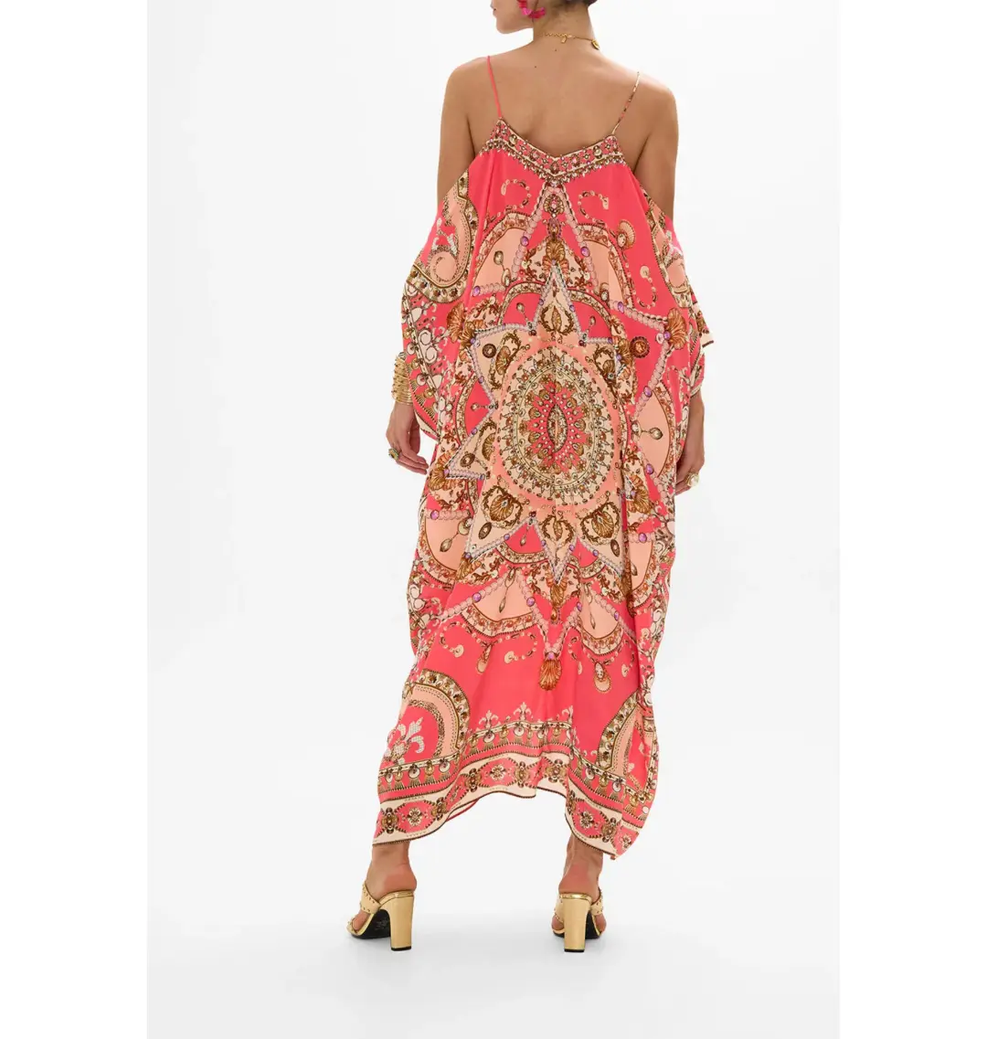 Camilla The Shell Games Shoestring Strap Kaftan Print One Size for rent on The Volte - main image