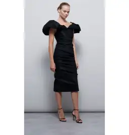Rachel Gilbert Frey Dress Black Size 2 / AU 10 for rent on The Volte - image 1
