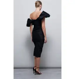 Rachel Gilbert Frey Dress Black Size 2 / AU 10 for rent on The Volte - image 2
