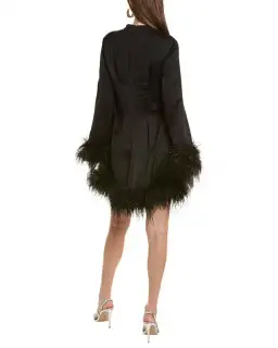 Rachel Gilbert Pietro Mini Dress Black Size 2 / AU 6 for rent on The Volte - image 2