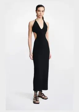 Dion Lee V Neck Rope Dress Black Size 10