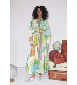 Alemais Atlas Shirtdress Print Size AU 14