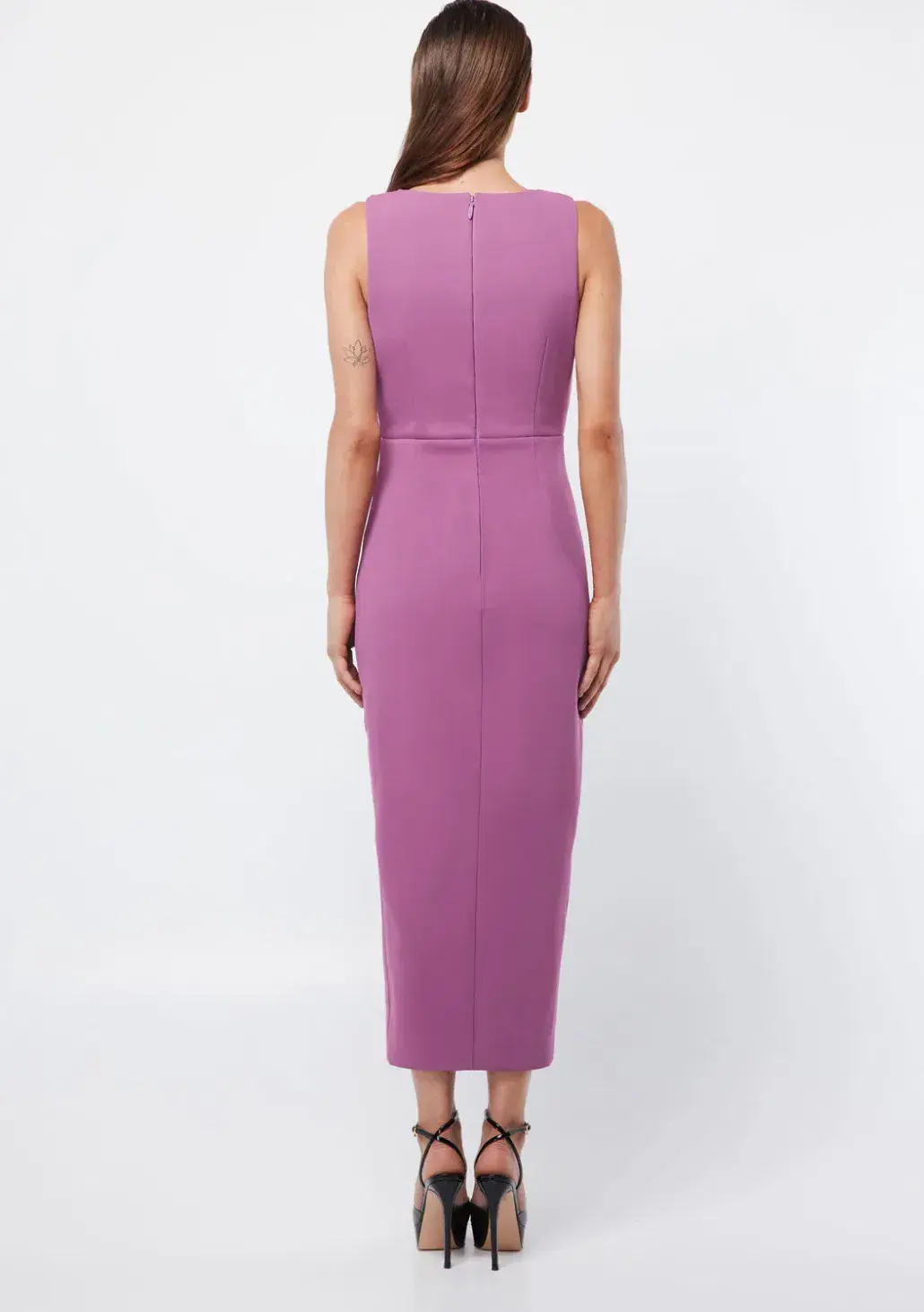 Mossman Virtuous Midi Dress in Mauve Size 8 for rent on The Volte - main image