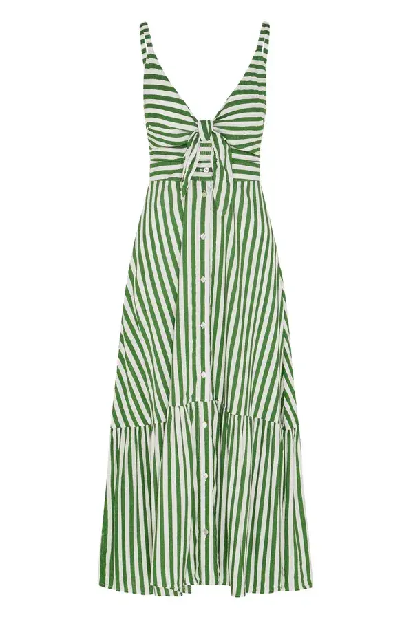 Mister Zimi Summer Hazel Midi Dress Seagrass 10 for rent on The Volte - main image